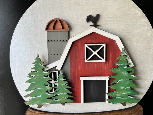DIY Painting Kit, Door Hanger, Christmas, Gift, Snow Globe, Home Decor