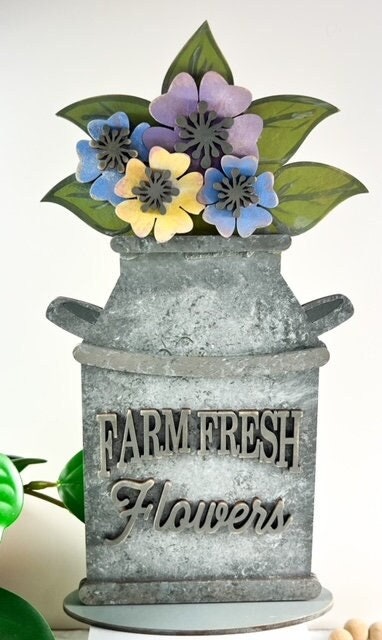 Fresh Farm Flowers in Tin Kit